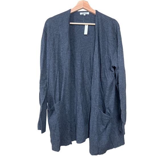 NWT Madewell Kent Cardigan Sweater In Gray Women's Size L - Picture 1 of 6